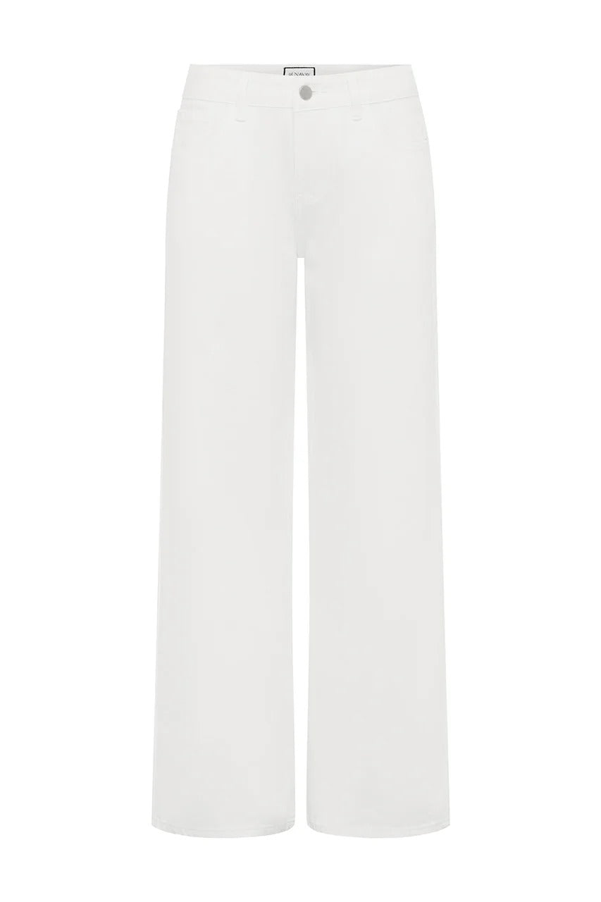 Zavi Straight Leg Jeans - White