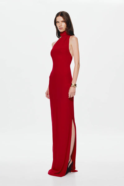 Misha Nicolette Jersey Maxi Dress - Cherry