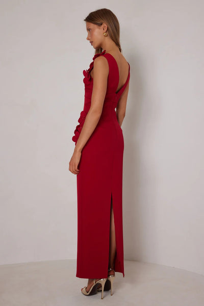 Alyana Dress - Crimson