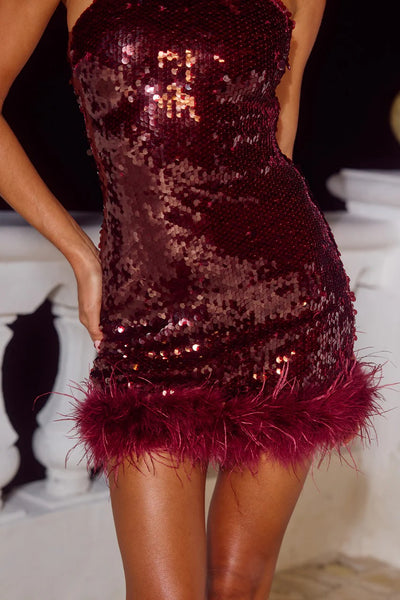 Nicola Mini Dress - Cherry