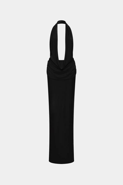 Misha Vanessa Jersey Maxi Dress - Black