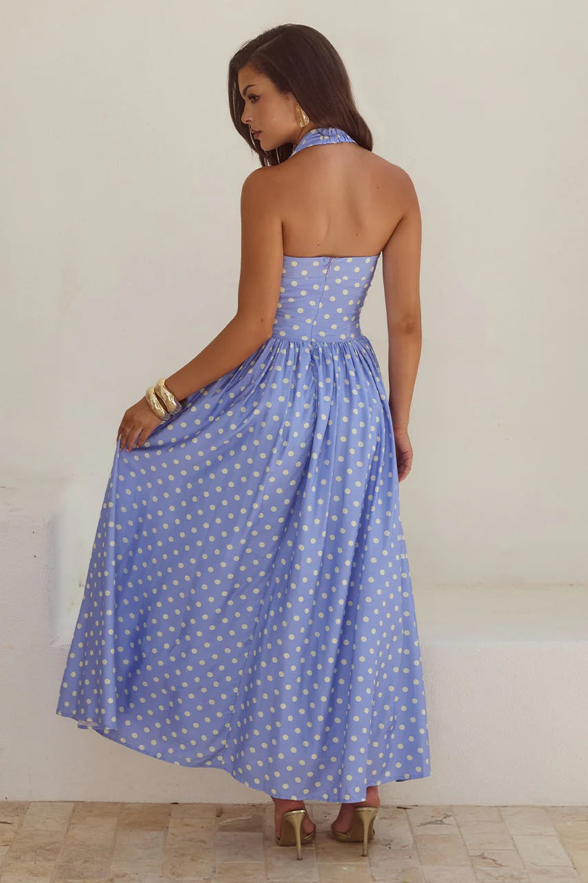 periwinkle blue midi dress Engagement Season Midi Dress