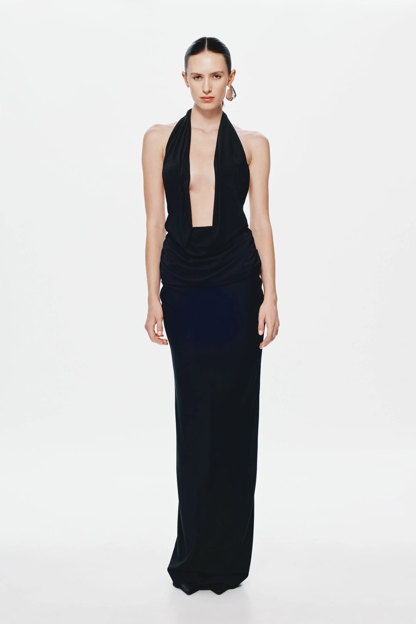 Misha Vanessa Jersey Maxi Dress - Black