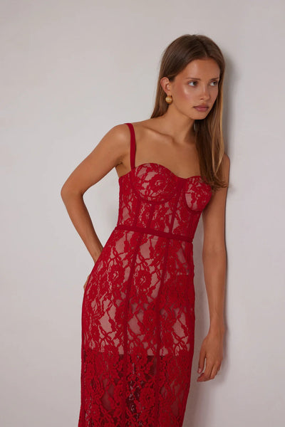 Alessandra Dress - Red