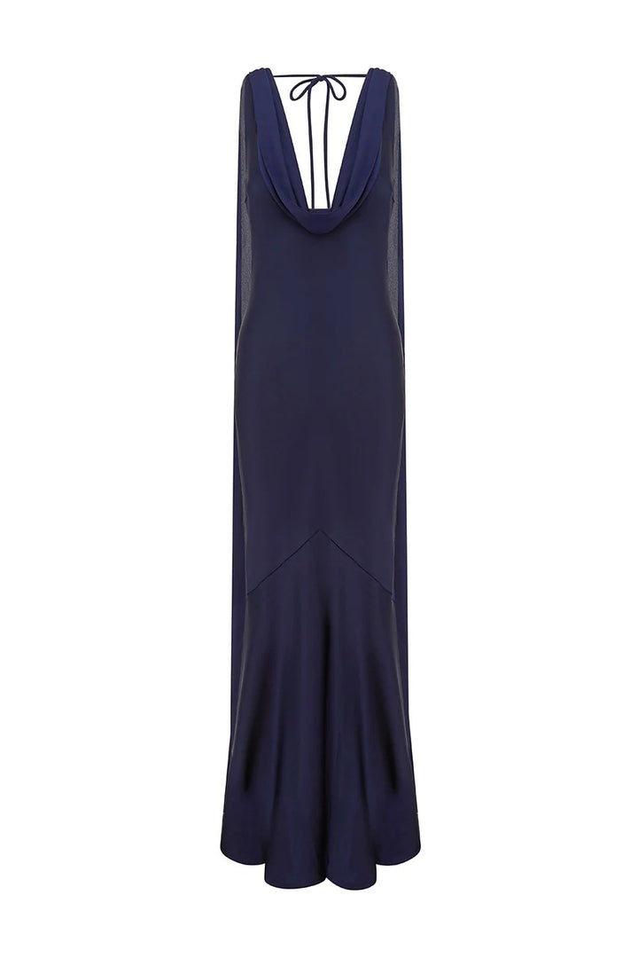 Gabriella Cowl Maxi Dress - Navy | JAUS XLarge / Navy