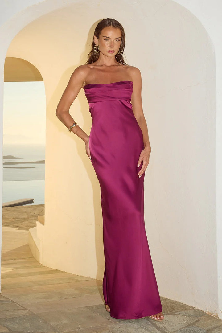 MADELEINE STRAPLESS MAXI DRESS