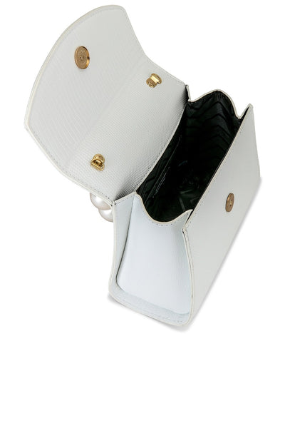 Peta Pearl Handle Bag - White