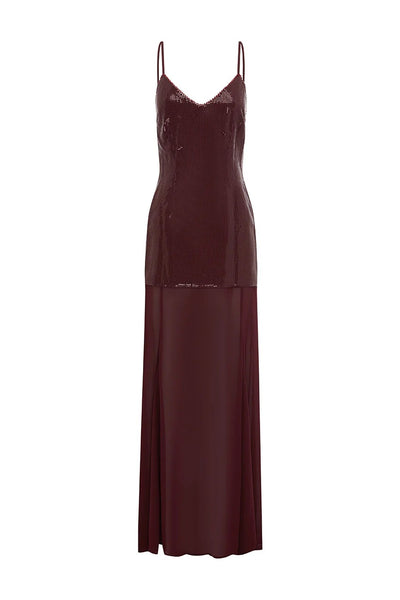 Tulia Maxi Dress - Wine