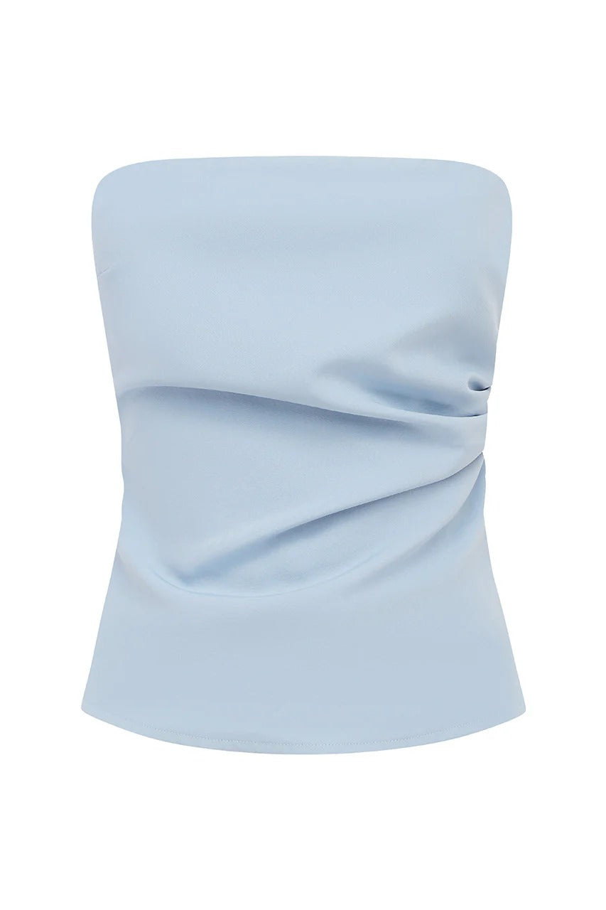 Winifred Strapless Top - Sky Blue