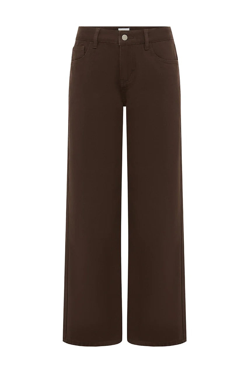 Zavi Straight Leg Jeans - Chocolate