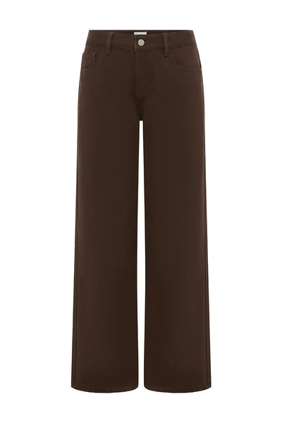 Zavi Straight Leg Jeans - Chocolate