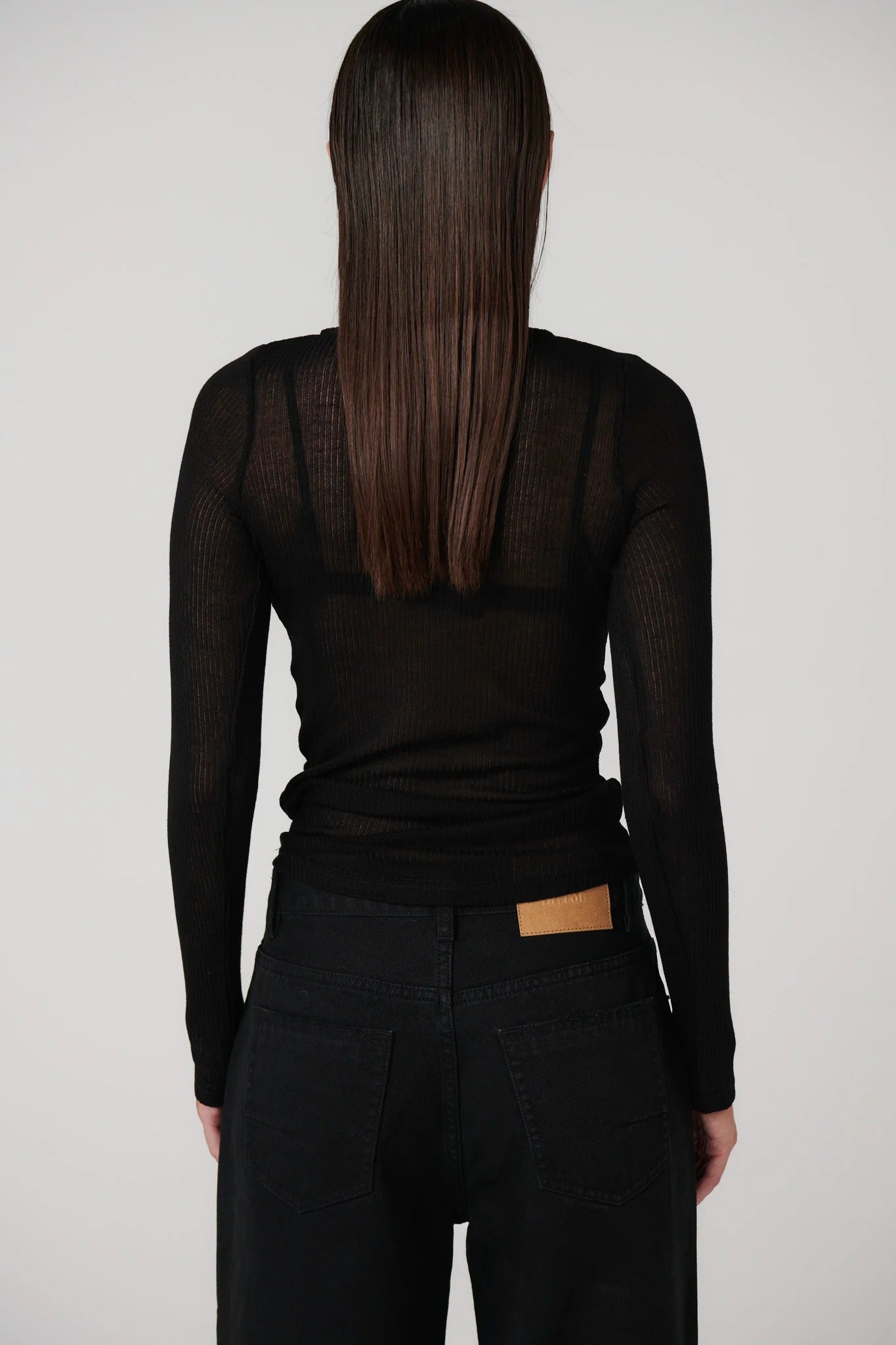 Xavier Button Top - Black