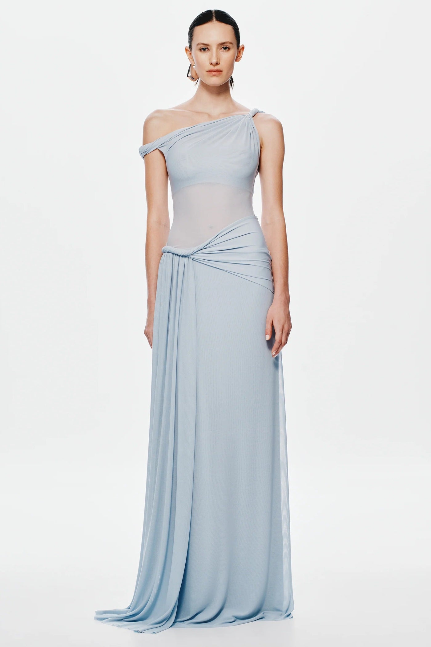Misha Sisal Mesh Maxi Dress - Dove | JAUS Misha Sisal Mesh Maxi Dress - Dove | JAUS