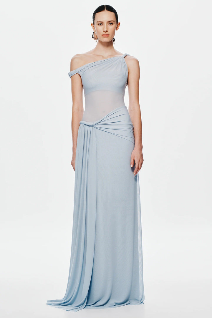 maxi metallic dress self-portrait - Pink Metallic Pearl Maxi Dress