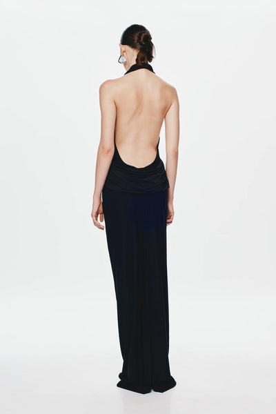 Misha Vanessa Jersey Maxi Dress - Black
