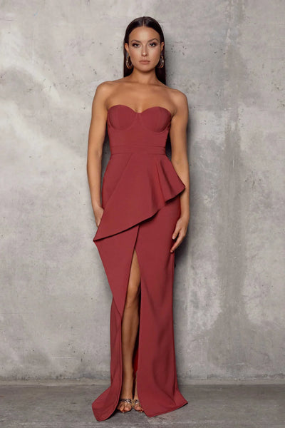 Indiana Dress - Hibiscus Red - JAUS