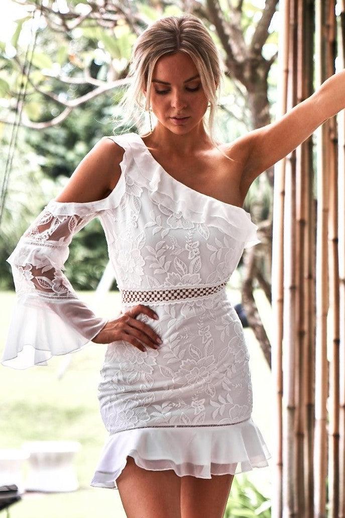 Indiana Dress - White (PREORDER) - SHOPJAUS - JAUS