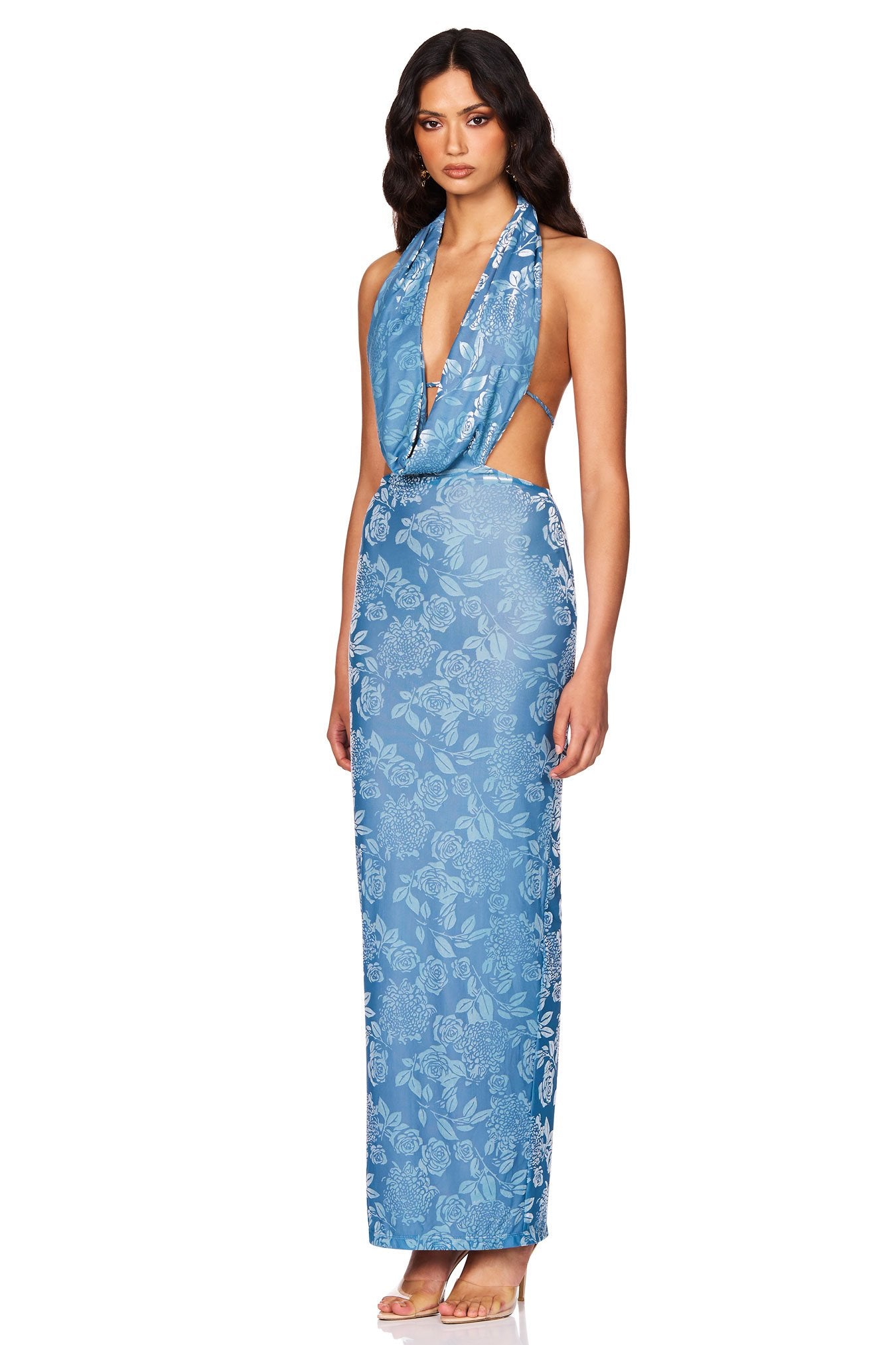 Nookie Isabella Maxi Dress - Dusty Blue - SHOPJAUS - JAUS