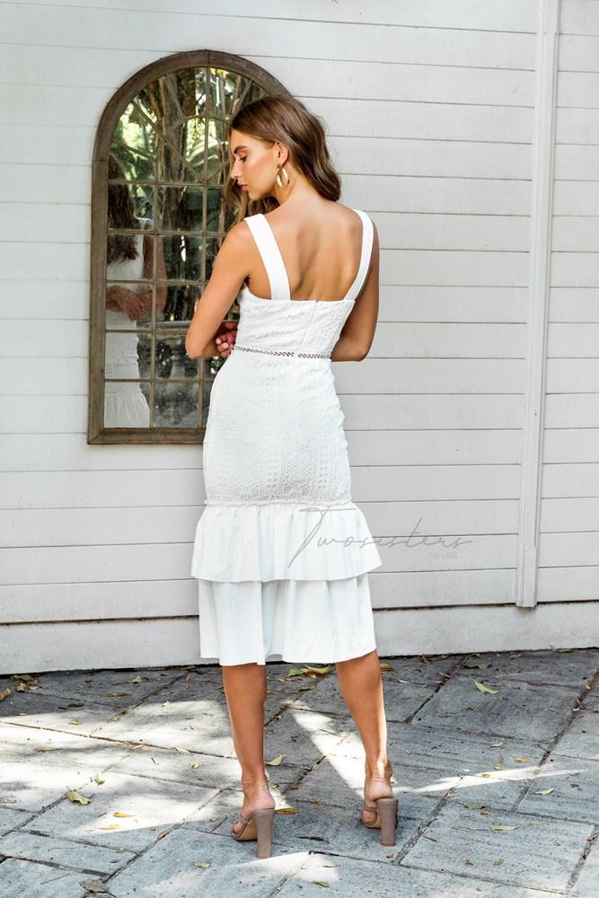 Izzy Dress - White - JAUS