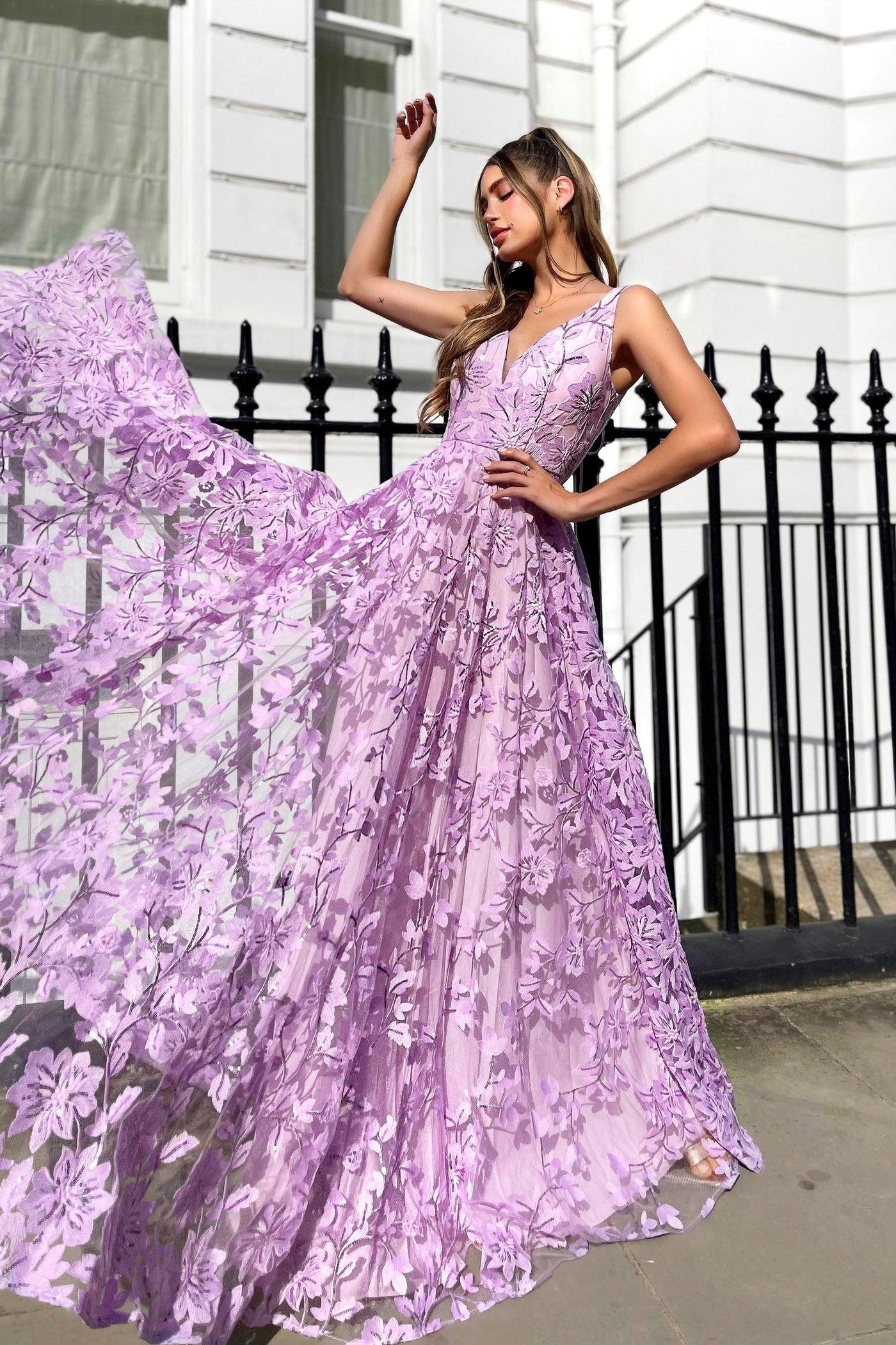 Jadore JP140 Gown - Lilac - JAUS