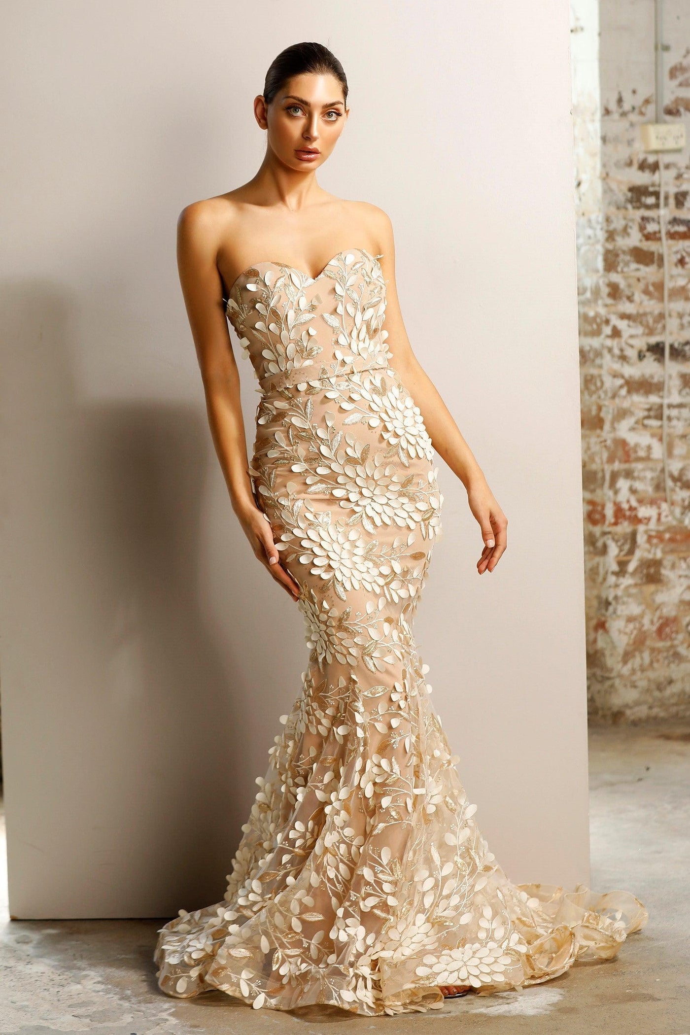 Jadore JX1097 Gown - Champagne - SHOPJAUS - JAUS