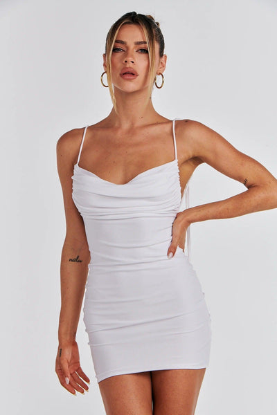 Jai Mini Dress - White - JAUS