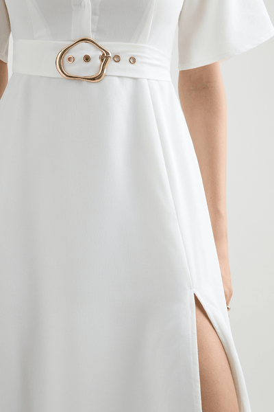 Jamie Maxi Dress - White - JAUS