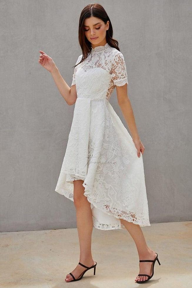 Jasmyn Dress - White - JAUS