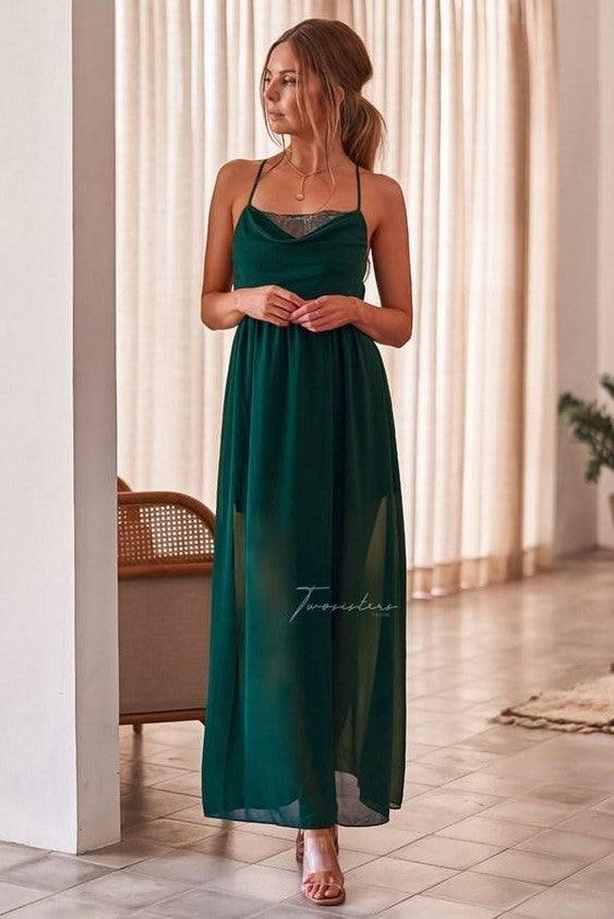 Jaycee Dress - Green - SHOPJAUS - JAUS