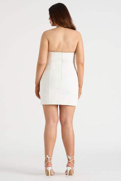 Jewel Mini Dress - White - JAUS