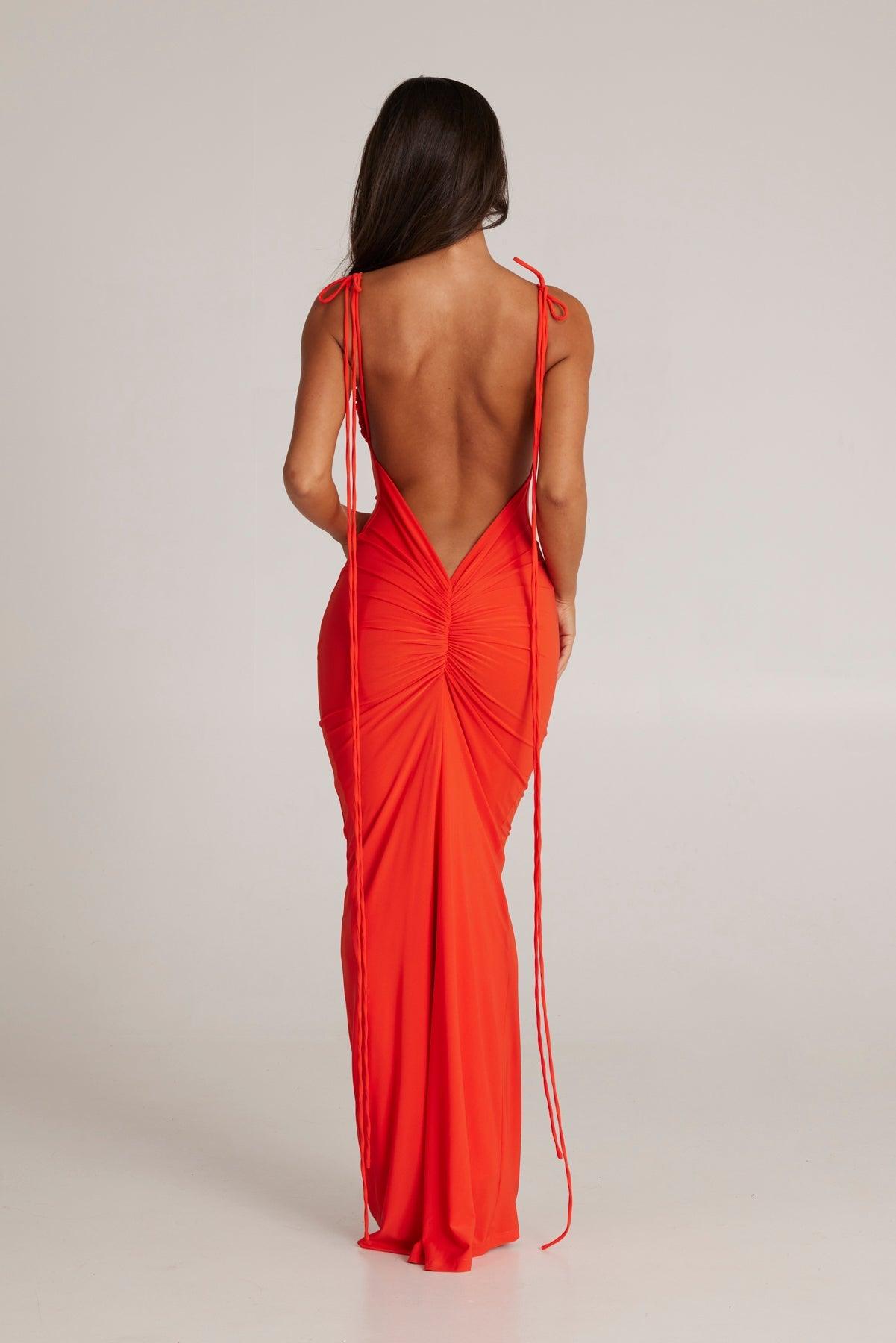 Jiani Gown - Tangerine - JAUS