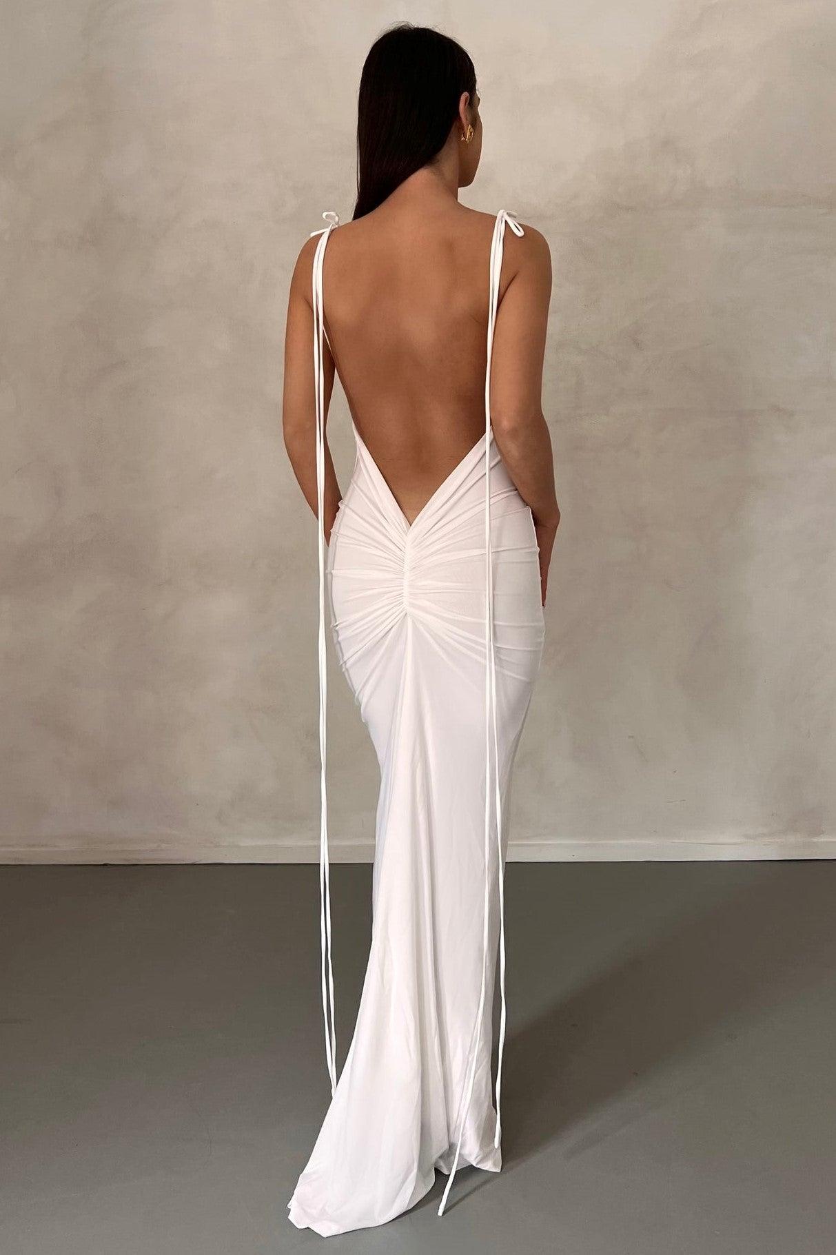 Jiani Gown - White - JAUS