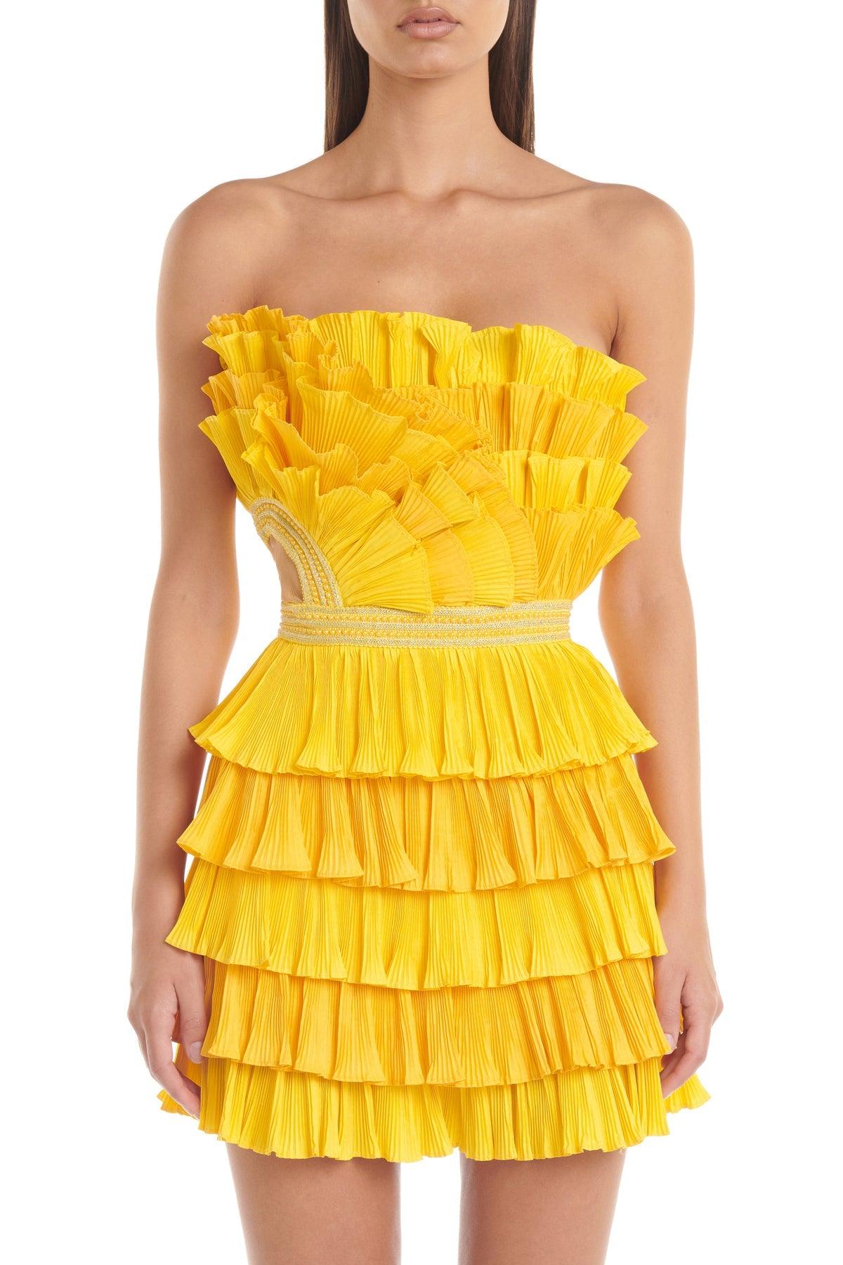 Josephine Dress - Yellow - JAUS