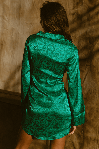 Jules Mini Dress - Emerald - JAUS
