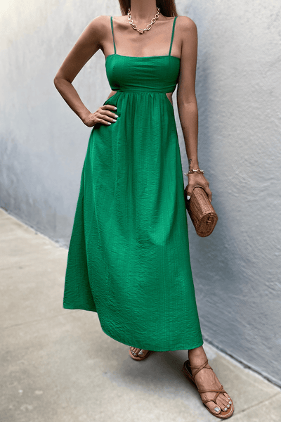 Julie Midi Dress - Green - JAUS
