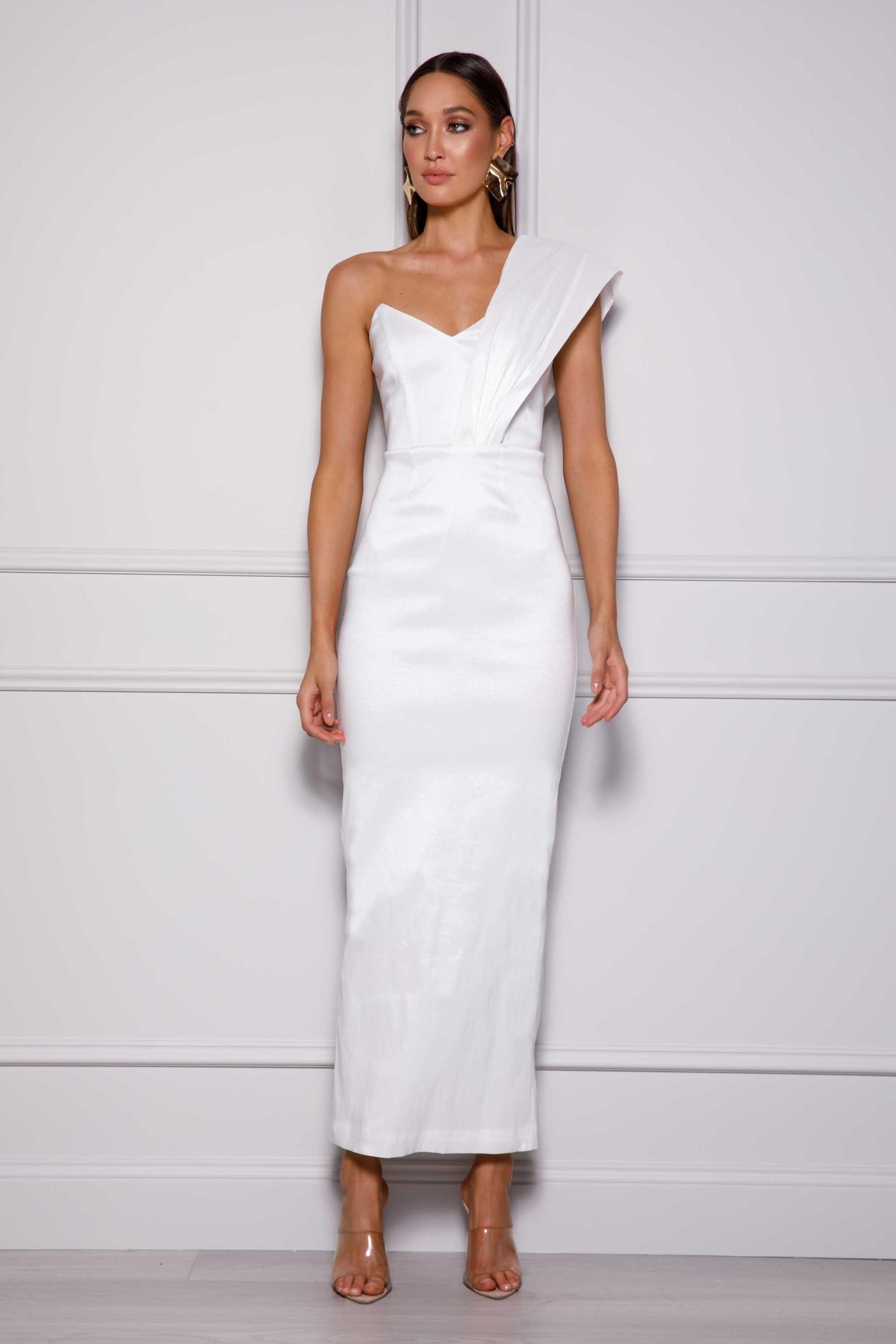 Kaiya Maxi Dress - White - JAUS