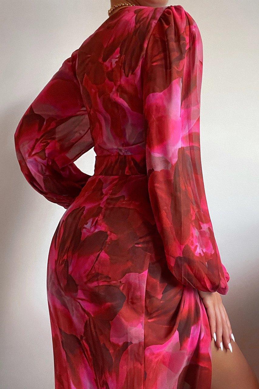 Karlita Midi Dress - Pink - JAUS