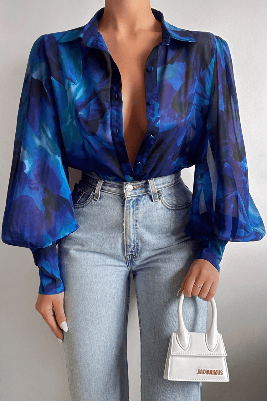 Karlita Shirt - Blue - JAUS