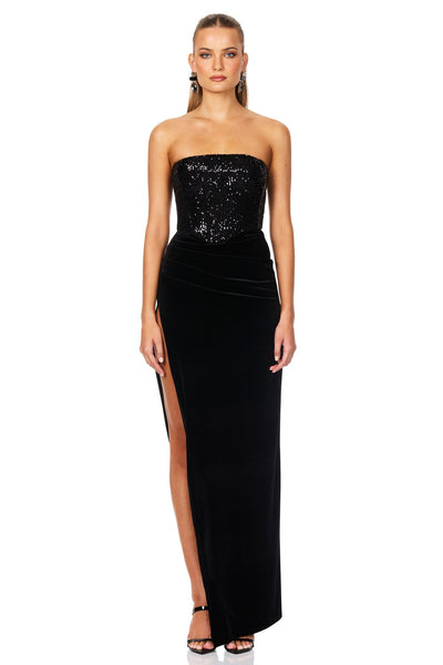Nookie Keke Gown - Black - SHOPJAUS - JAUS