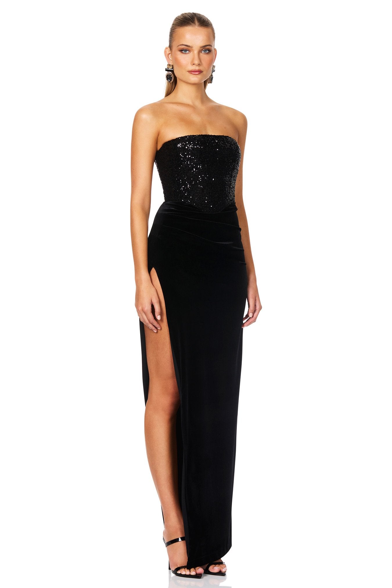 Nookie Keke Gown - Black - SHOPJAUS - JAUS