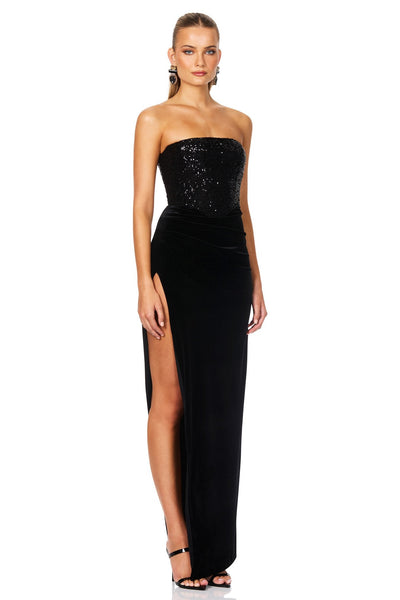 Nookie Keke Gown - Black - SHOPJAUS - JAUS