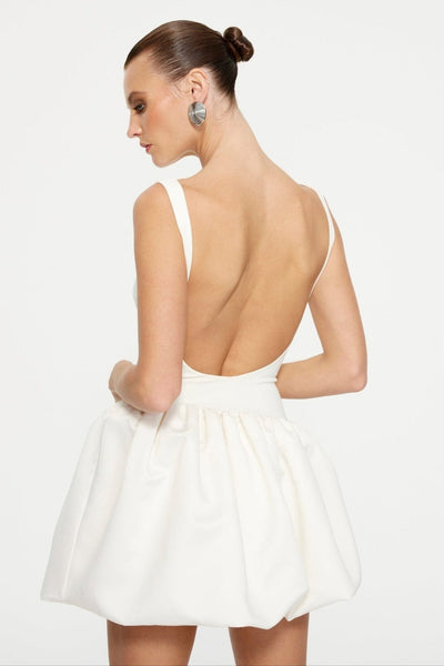 Keke Mini Dress - Ivory - SHOPJAUS - JAUS