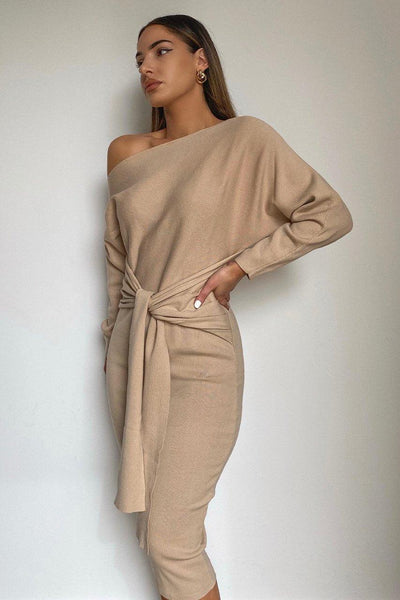 Kendra Dress - Sand - JAUS
