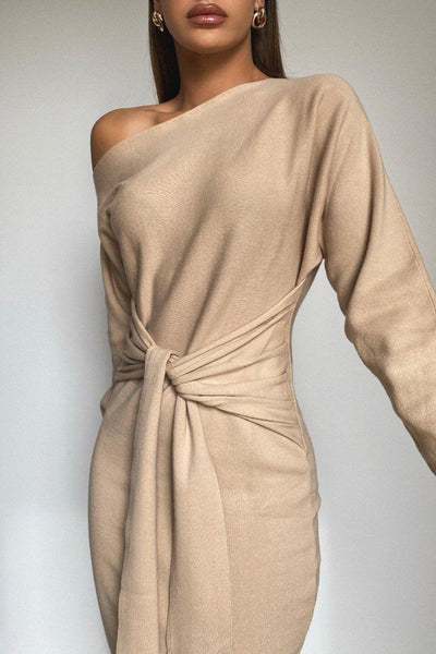 Kendra Dress - Sand - JAUS