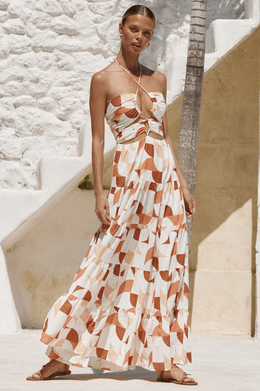 Kian Halter Dress - Multi - JAUS