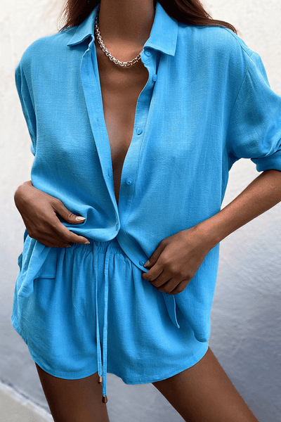 Kim Short Set - Aqua - JAUS