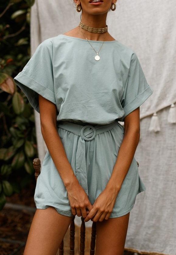 Kimmie Romper - Sage - SHOPJAUS - JAUS