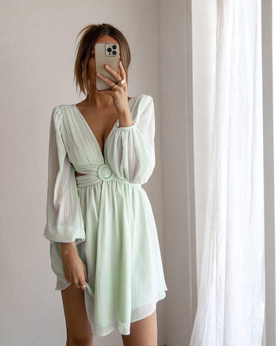 Kinsley Dress - Green - JAUS