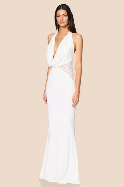 Nookie Lala Gown - White - SHOPJAUS - JAUS