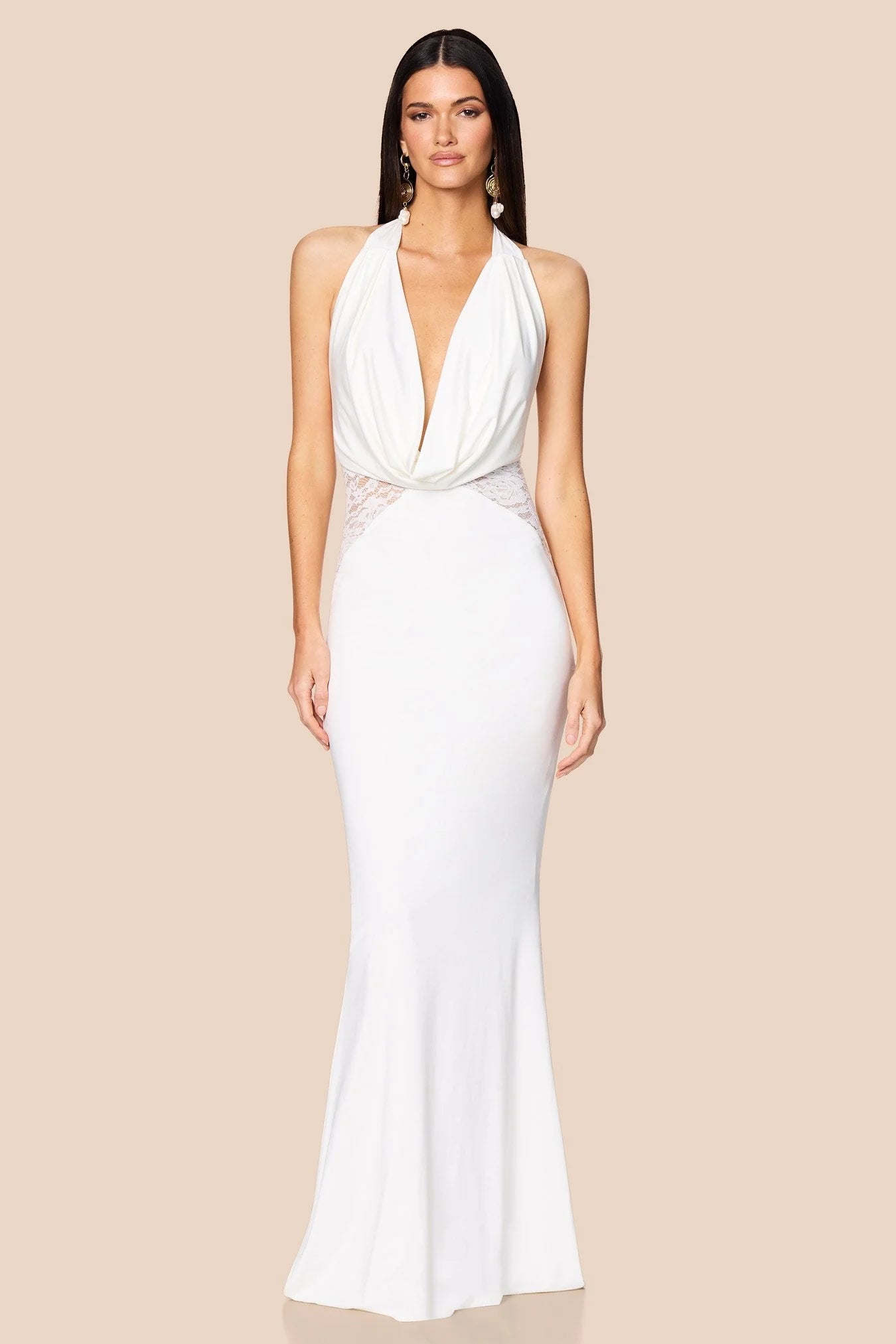Nookie Lala Gown - White - SHOPJAUS - JAUS